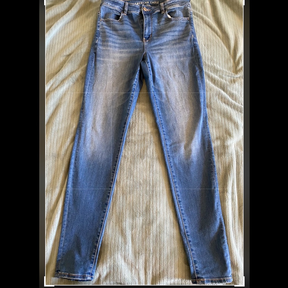 AE Next Level Stretch Hi- Rise Jegging Size 14 X-Long.
